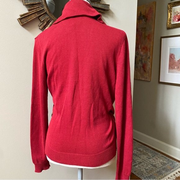ETCETERA Red Buckle Sweater - Picture 6 of 7